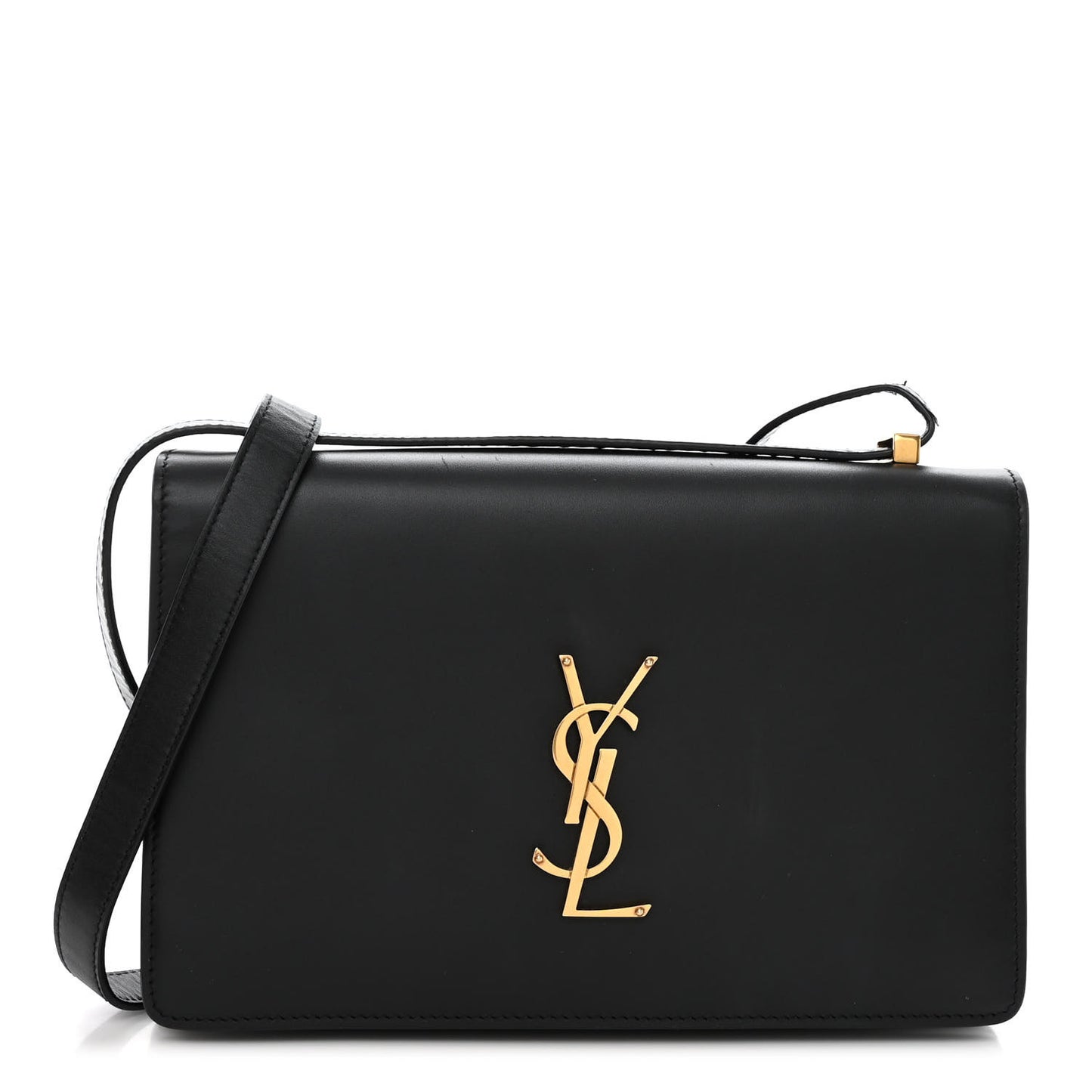 SAINT LAURENT Smooth Calfskin Shoulder Bag Black