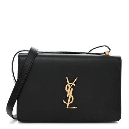 Saint Laurent SAINT LAURENT Smooth Calfskin Shoulder Bag Black 1 of 8