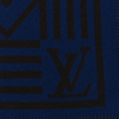 Louis Vuitton Wool Cashmere Karakoram Blanket Blue 3 of 5