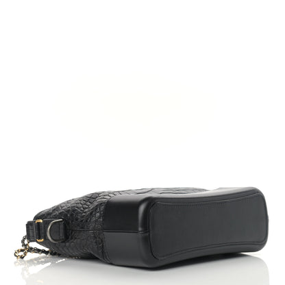 Chanel Alligator Medium Gabrielle Hobo Black 3 of 13