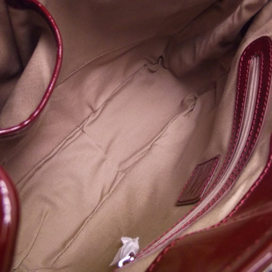 Nova Check Large Chain Tote Berry