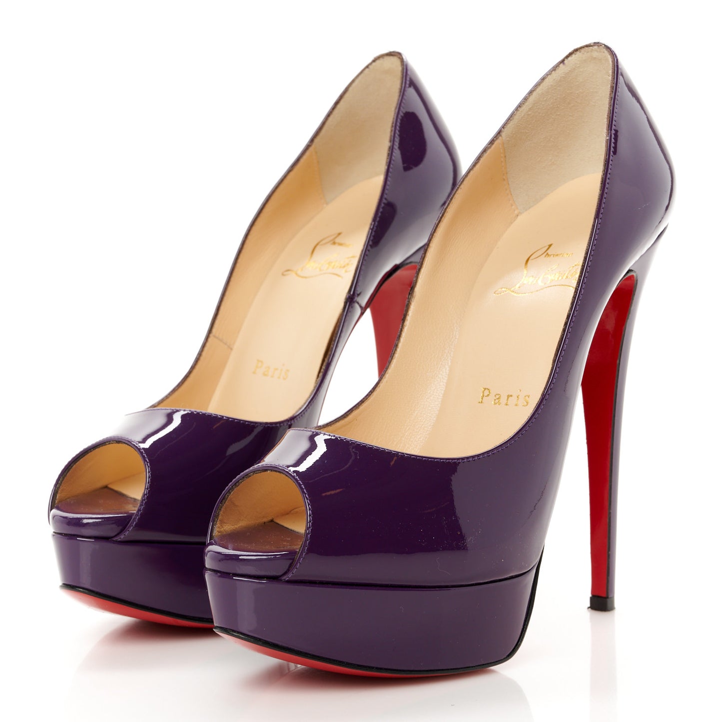 Patent Lady Peep 150 Pumps 37.5 Violet