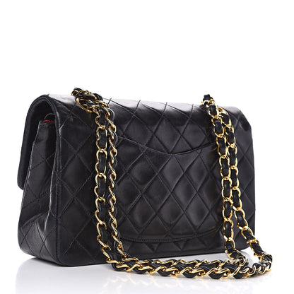 Chanel Lambskin Quilted Small Double Flap Black 3 of 13