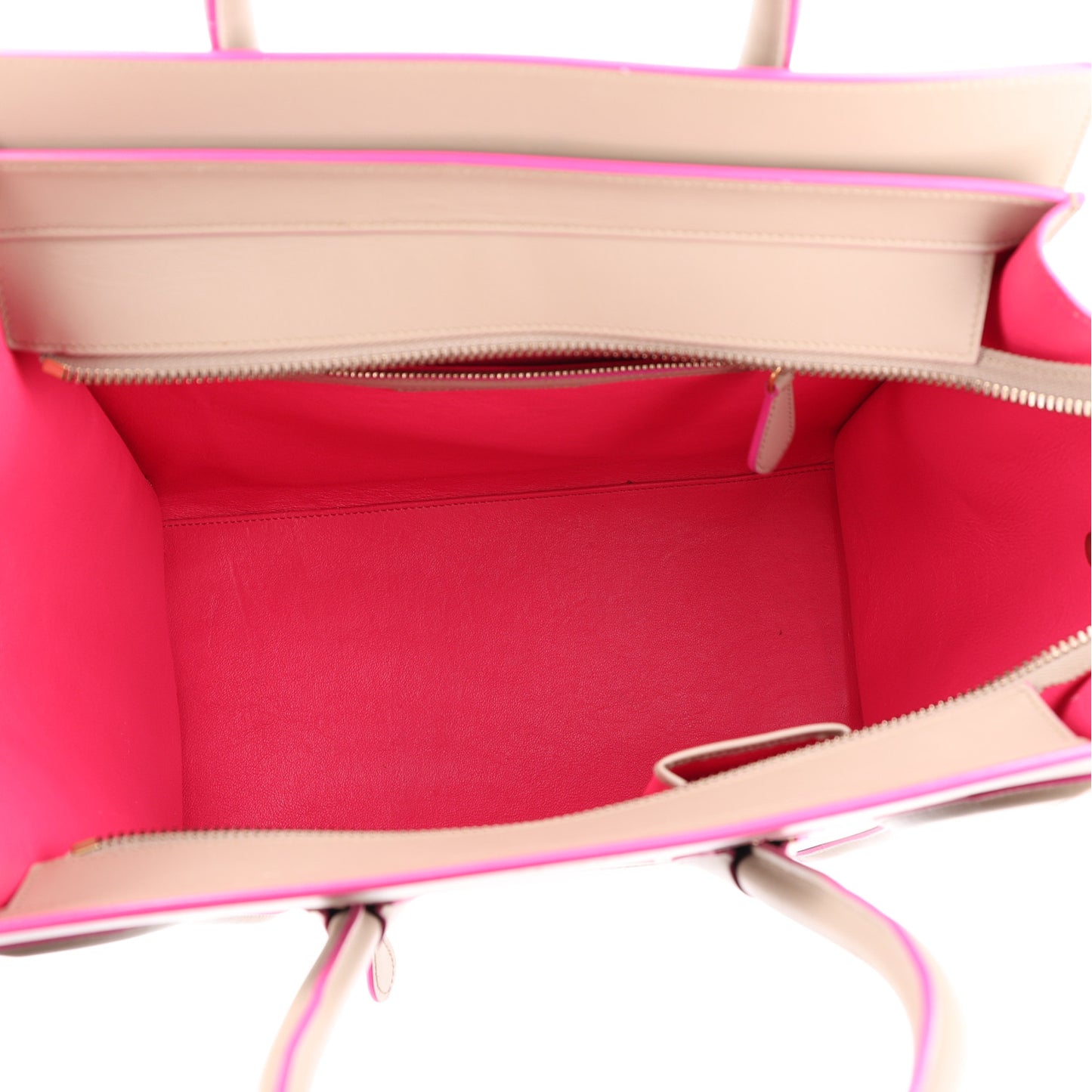 Palmelato Calfskin Mini Luggage Beige