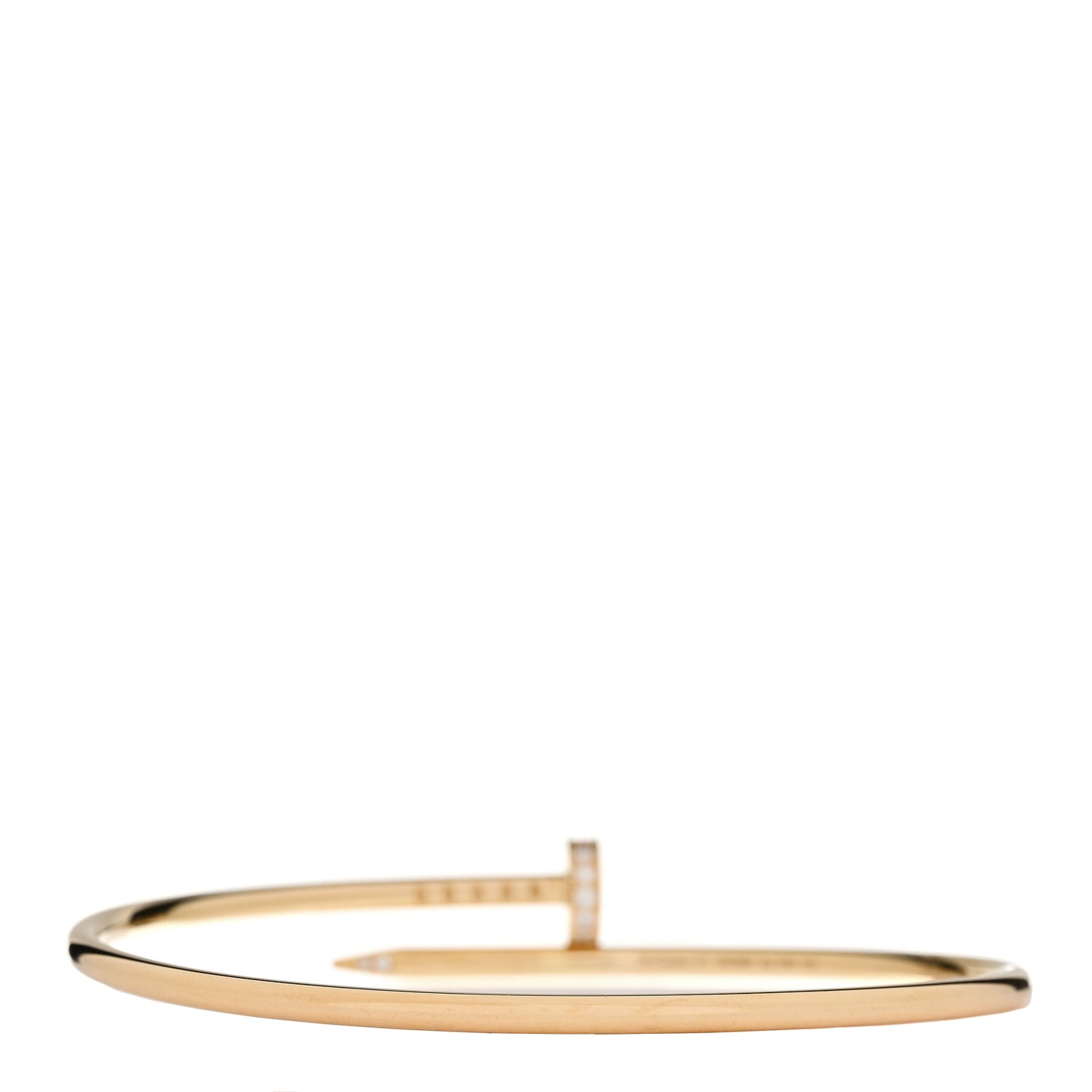 18K Yellow Gold Diamond Small Juste Un Clou Bracelet 17