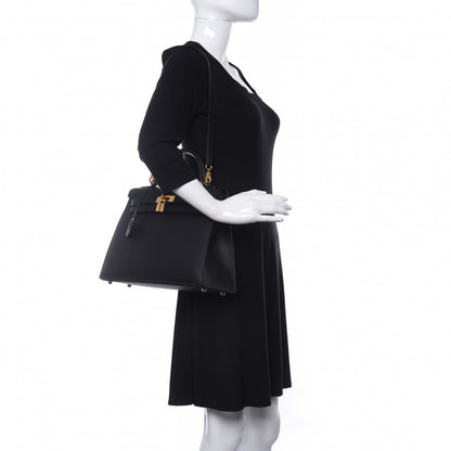 Hermes Sombrero Kelly Sellier 32 Black 2 of 11