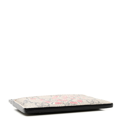Gucci GG Supreme Monogram Kingsnake Card Holder Beige Black 4 of 7