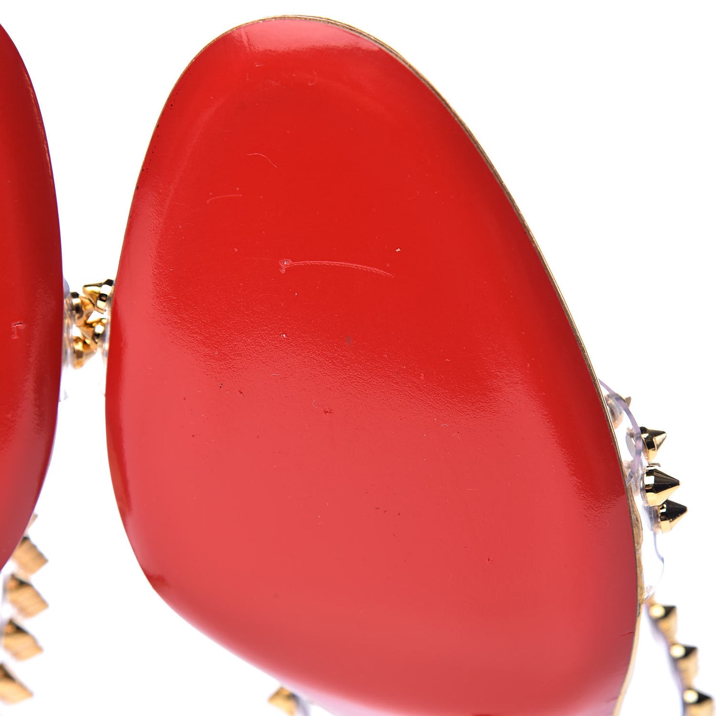Specchio PVC Spikes Only 85 Slide Sandals 39.5 Gold
