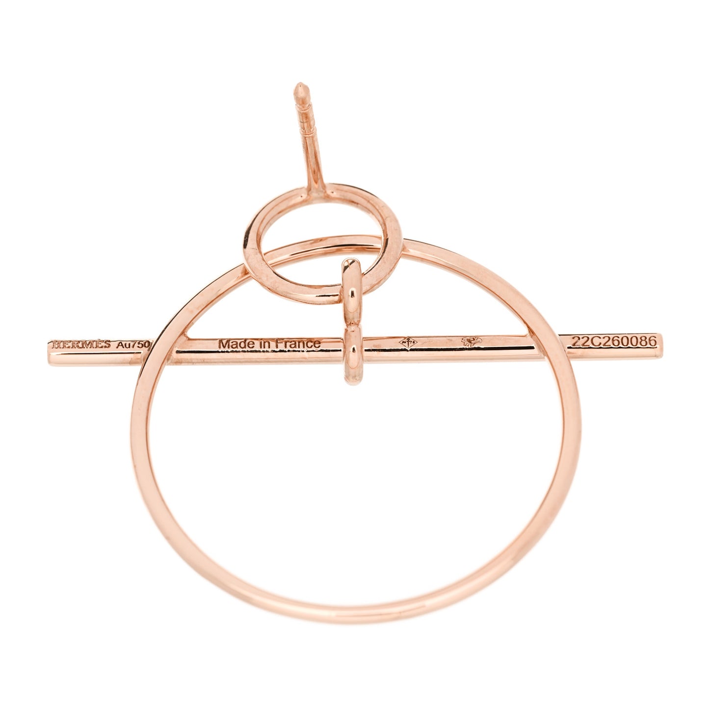 18K Rose Gold PM Loop Earrings