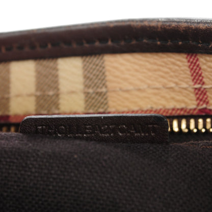 Burberry Haymarket Check Medium Regent Tote Chocolate 8 of 8