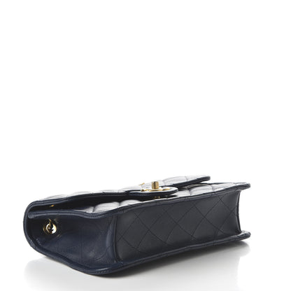 Chanel Caviar Quilted Medium Sweet Classic Flap Navy Blue 4 of 10