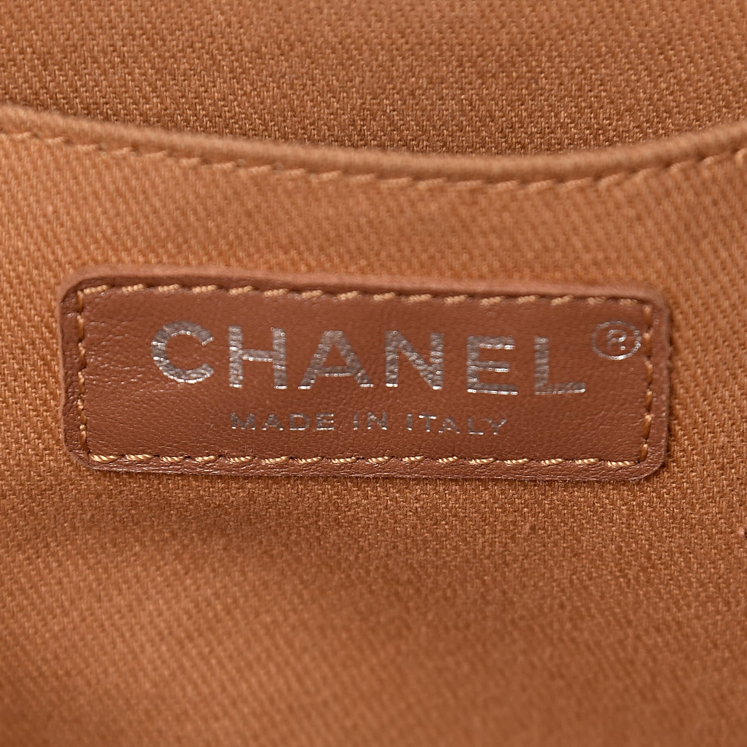 Chanel Grained Vegetal Calfskin Small Urban Shopping Tote Camel 6 of 25