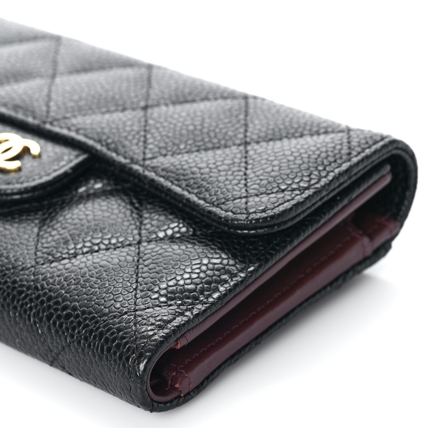 Chanel Caviar Quilted Medium Flap Wallet Black 10 of 10
