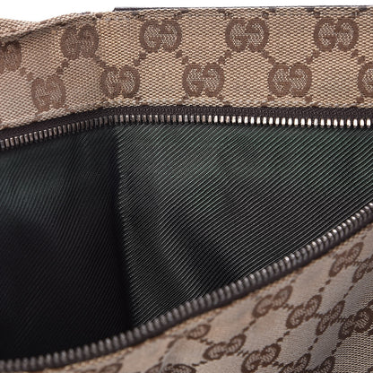 Gucci GG Monogram Double Pocket Belt Bag Dark Brown 6 of 10