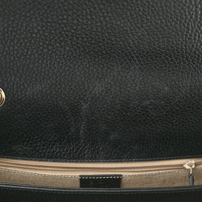 Gucci Dollar Calfskin Interlocking G Shoulder Bag Black 11 of 11