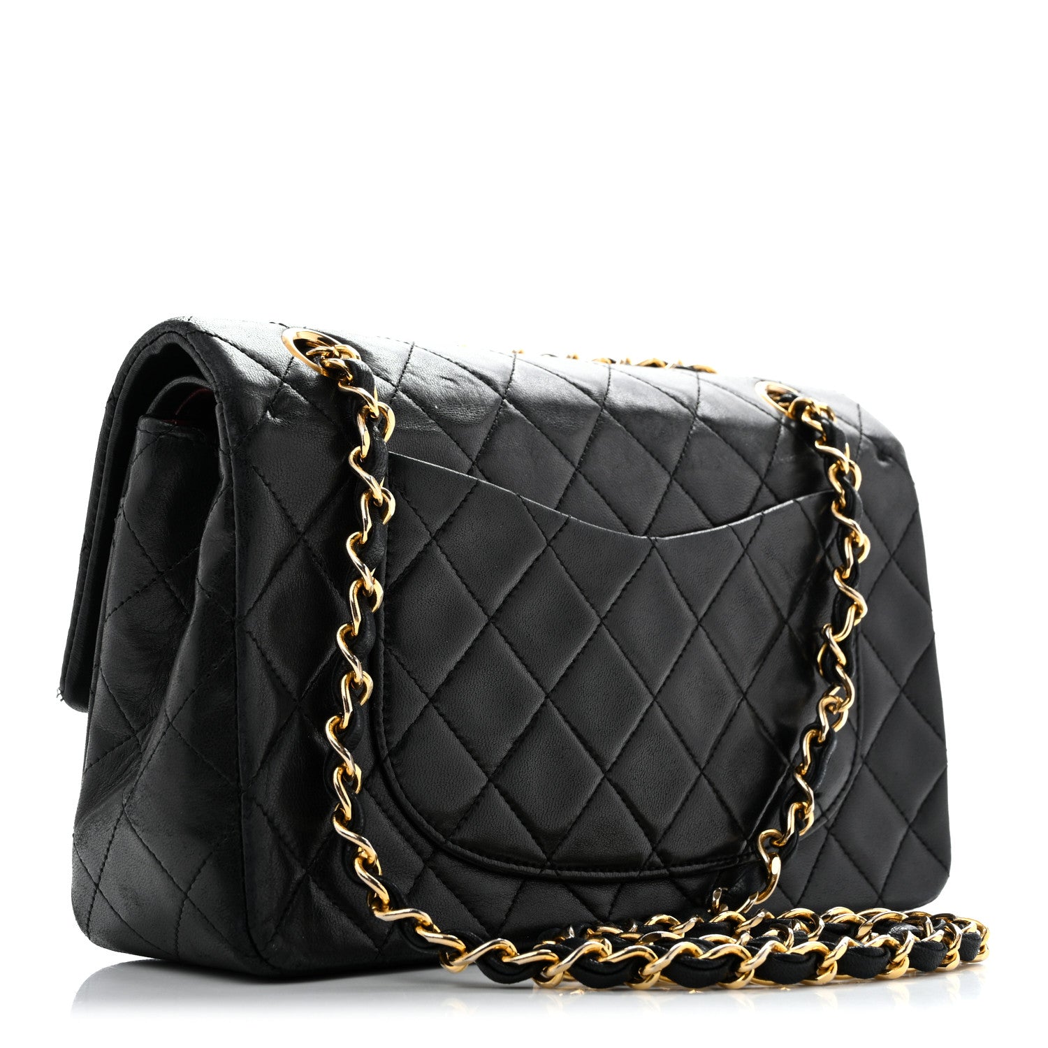 Chanel Lambskin Quilted Small Double Flap Black 2 of 13