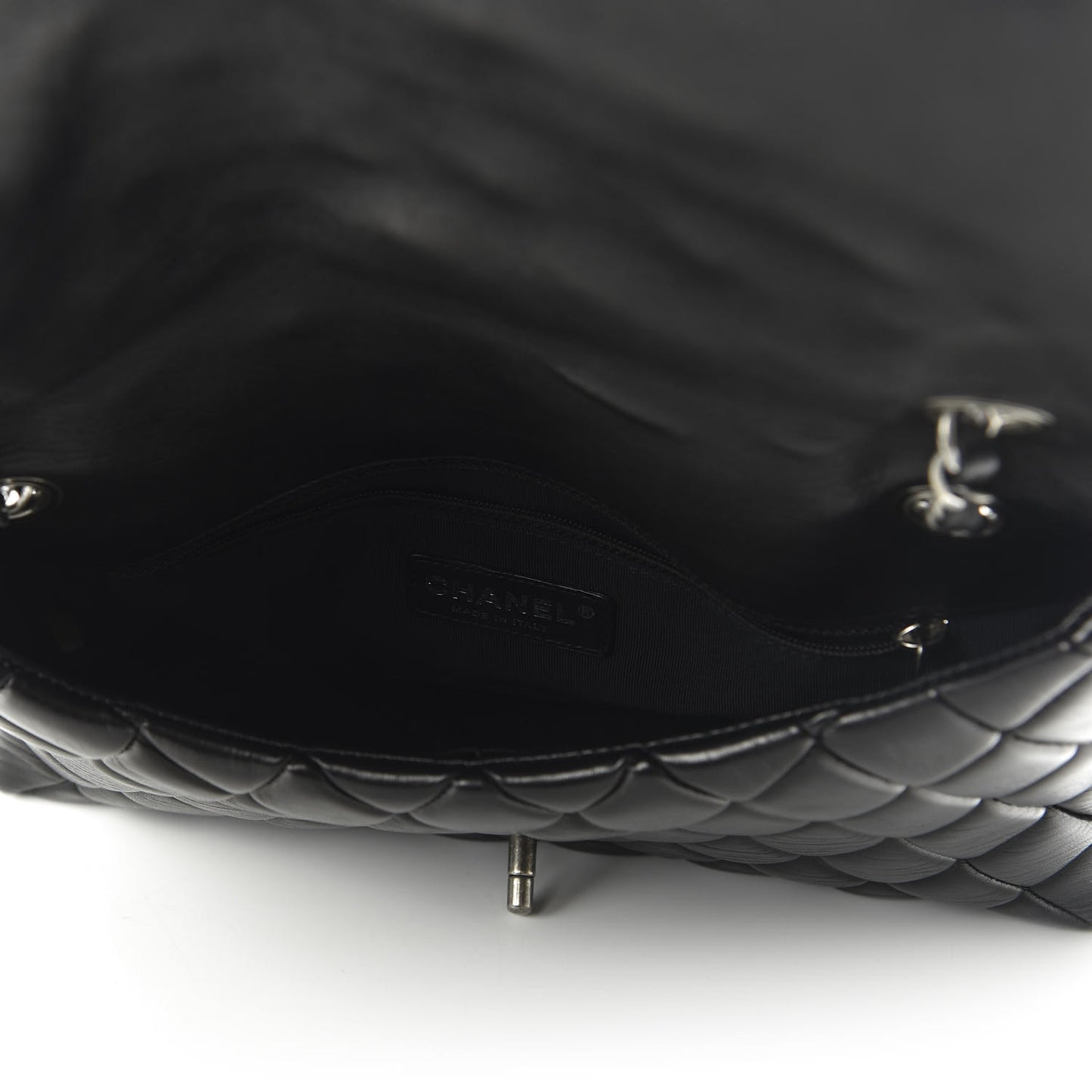 Lambskin Large New Bubble Flap Black