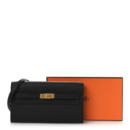 Hermes Epsom Kelly Wallet To Go Black 13 of 13