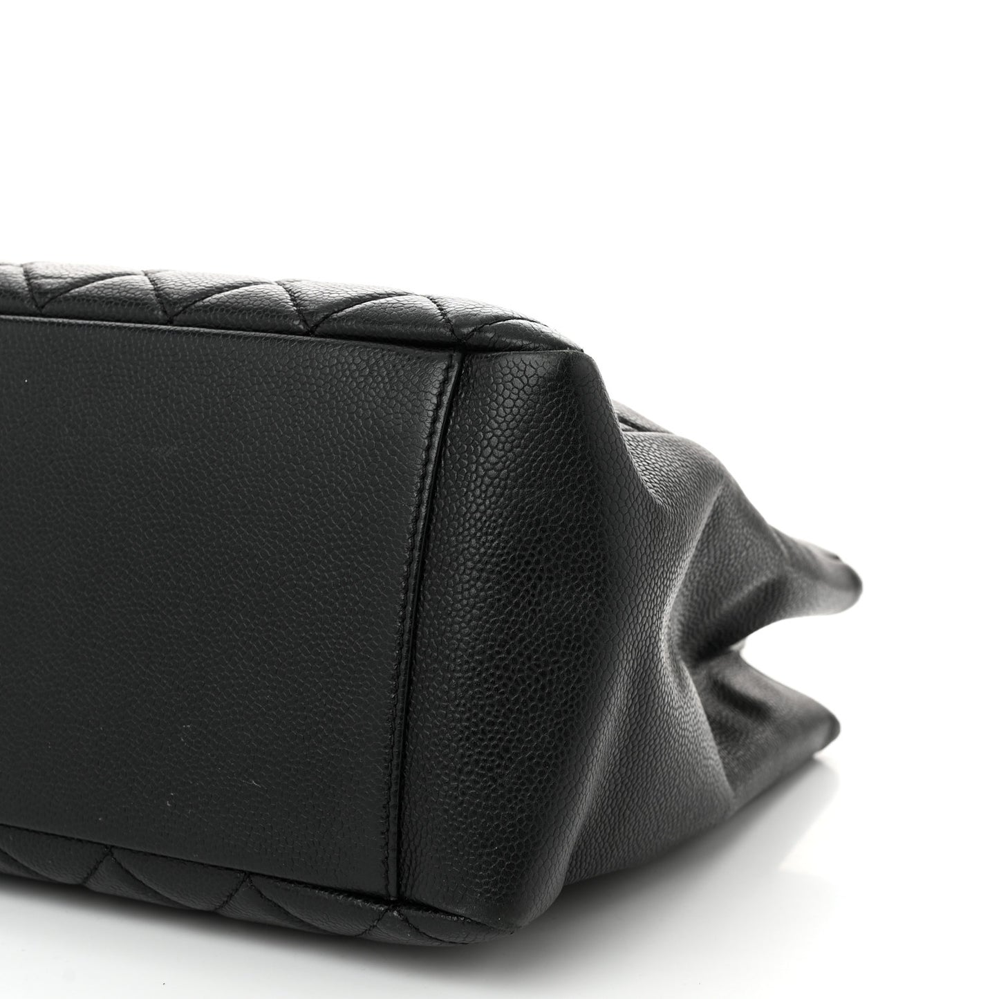 Caviar Quilted Grand Shopping Tote GST Black