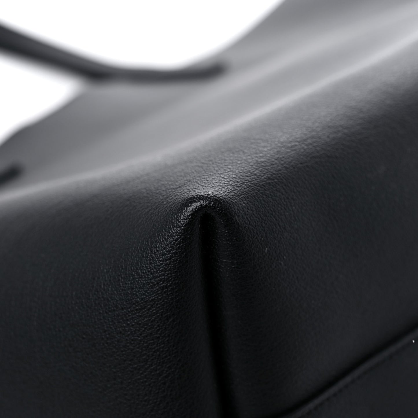 Calfskin Large Shopping Tote Black