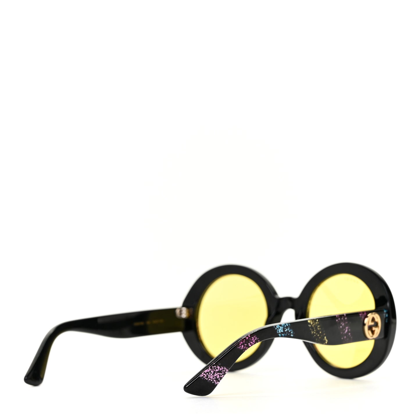 Acetate Round GG0084S Sunglasses Black Red Green
