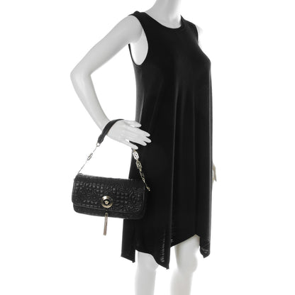 Versace Nappa Barocco Quilted Calliope Vanitas Shoulder Bag Black 2 of 7