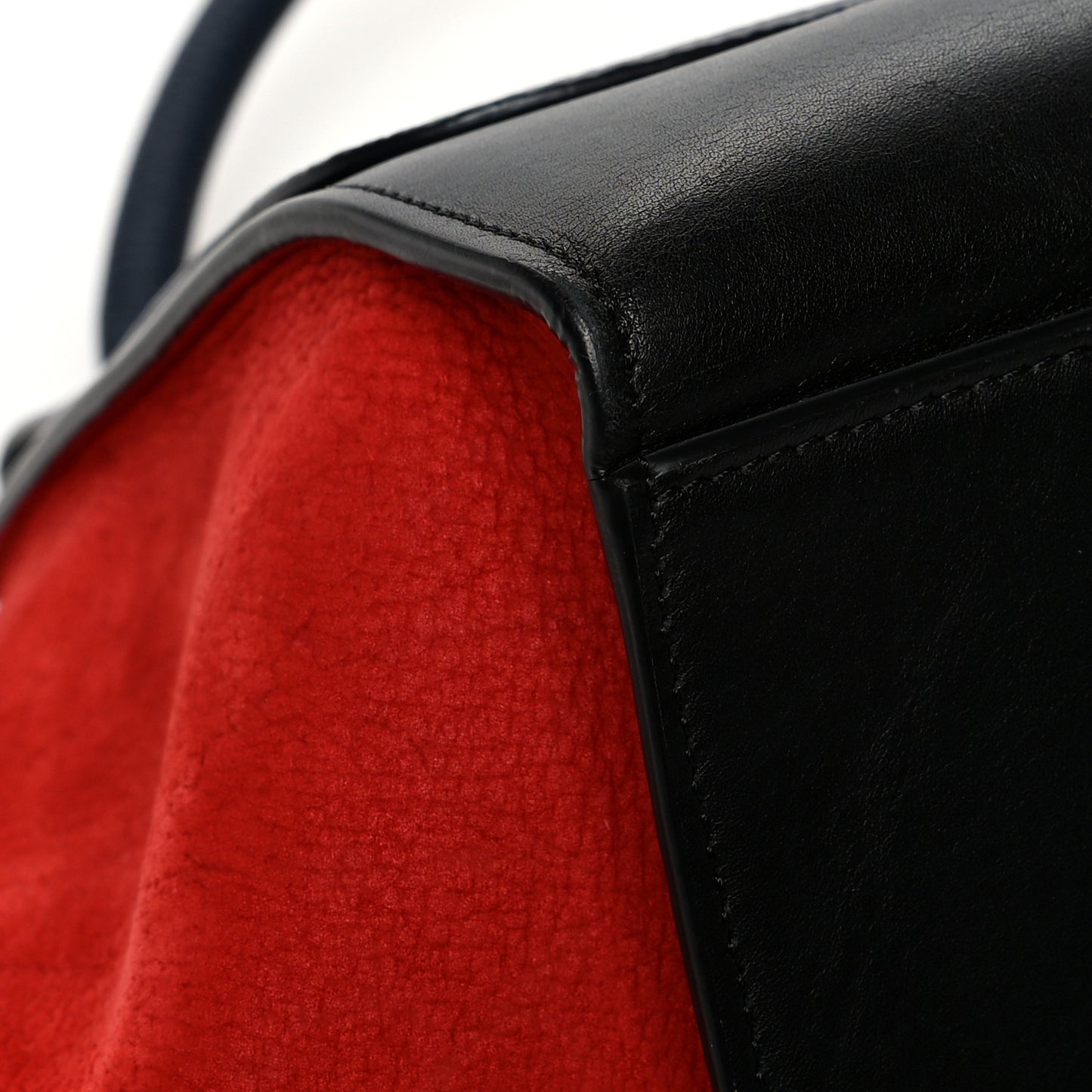 Bullhide Calfskin Medium Tri-Color Trapeze Carmin