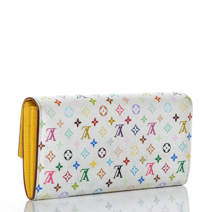 Louis Vuitton Monogram Multicolor Sarah Wallet White Citron 3 of 6