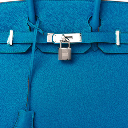 Hermes Togo Verso Birkin 30 Bleu Zanzibar Malachite 11 of 11