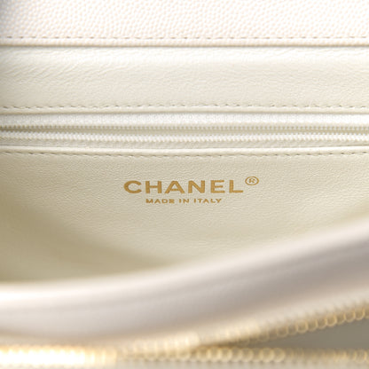Chanel Caviar Quilted Mini Business Affinity Flap White 5 of 10