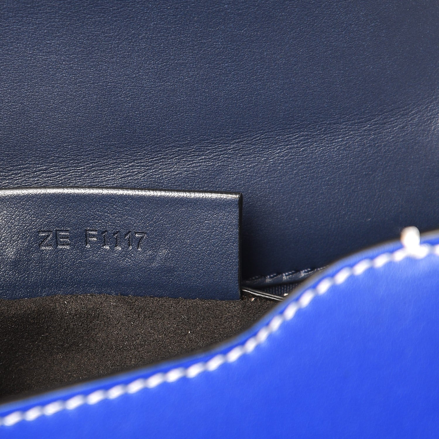 Givenchy Calfskin Mini Pandora Box Logo Strap Crossbody Bag Moroccan Blue 7 of 8