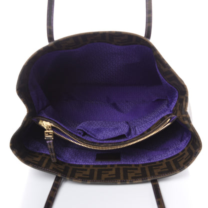 Fendi Zucca Spalmati Shopping Tote Tobacco Viola 5 of 10