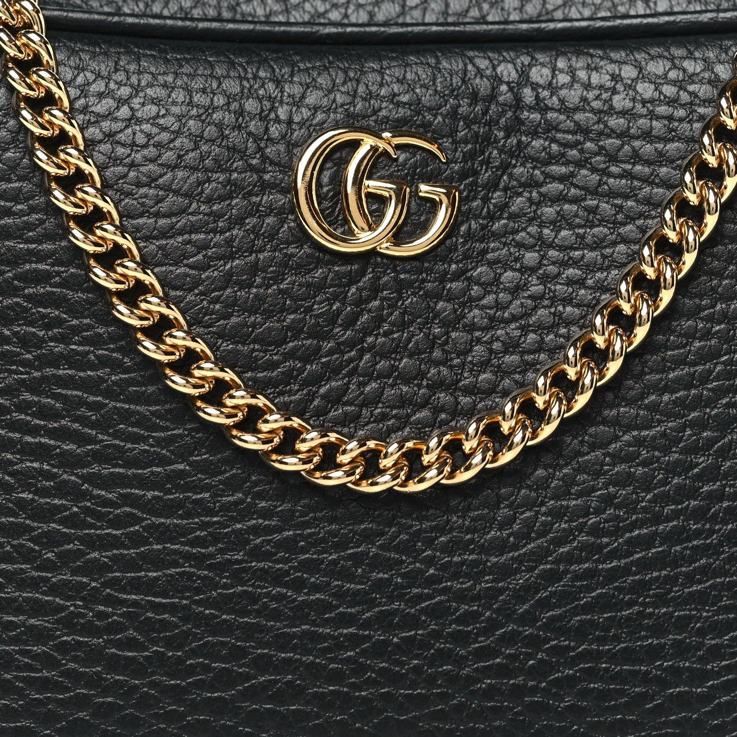 Gucci Dollar Calfskin Super Mini GG Marmont Chain Shoulder Bag Black 8 of 10