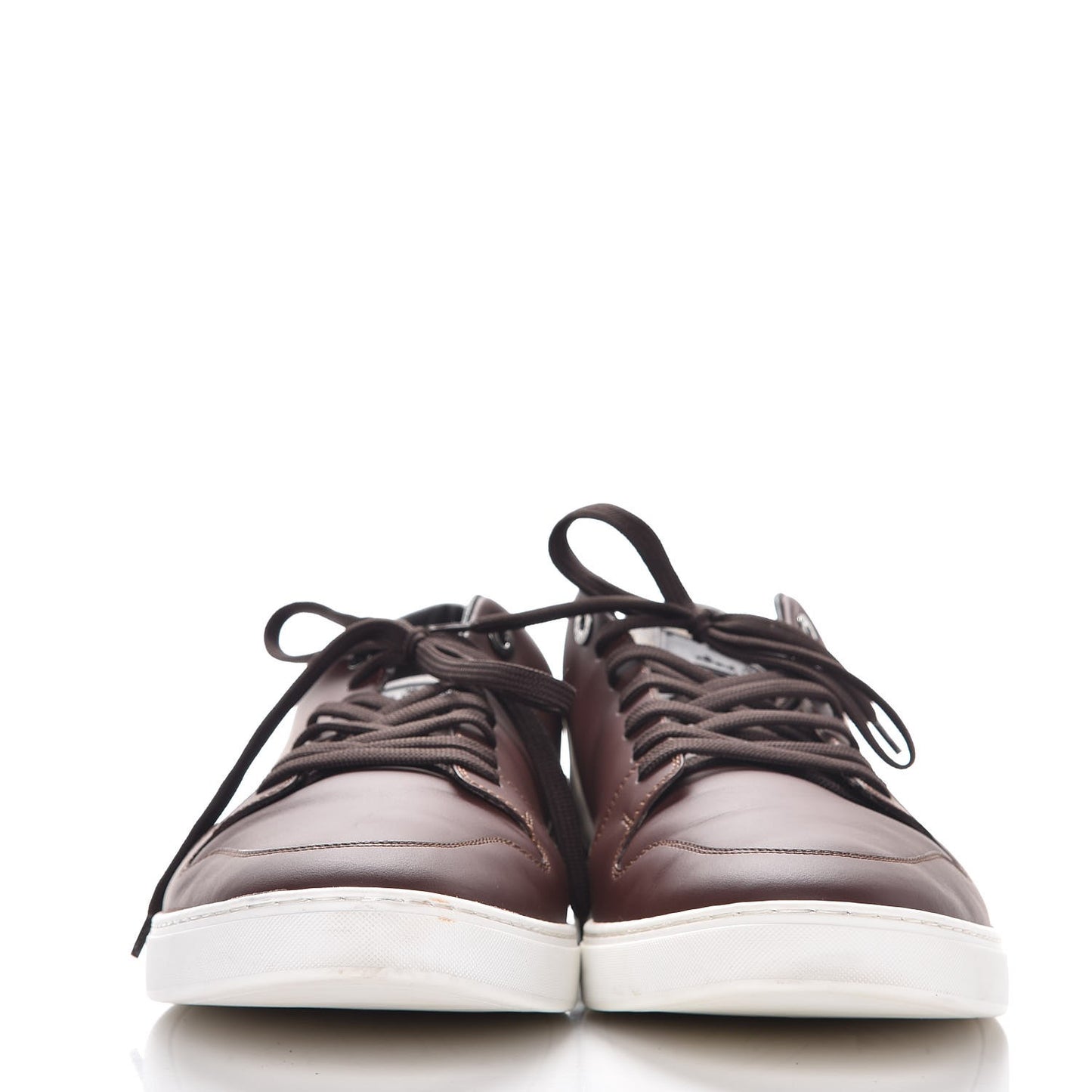 Calfskin Monogram Line Up Sneaker 13 Acajou