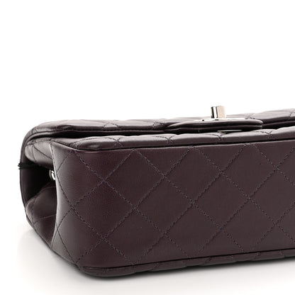 Chanel Lambskin Quilted Mini Rectangular Flap Dark Purple 8 of 9