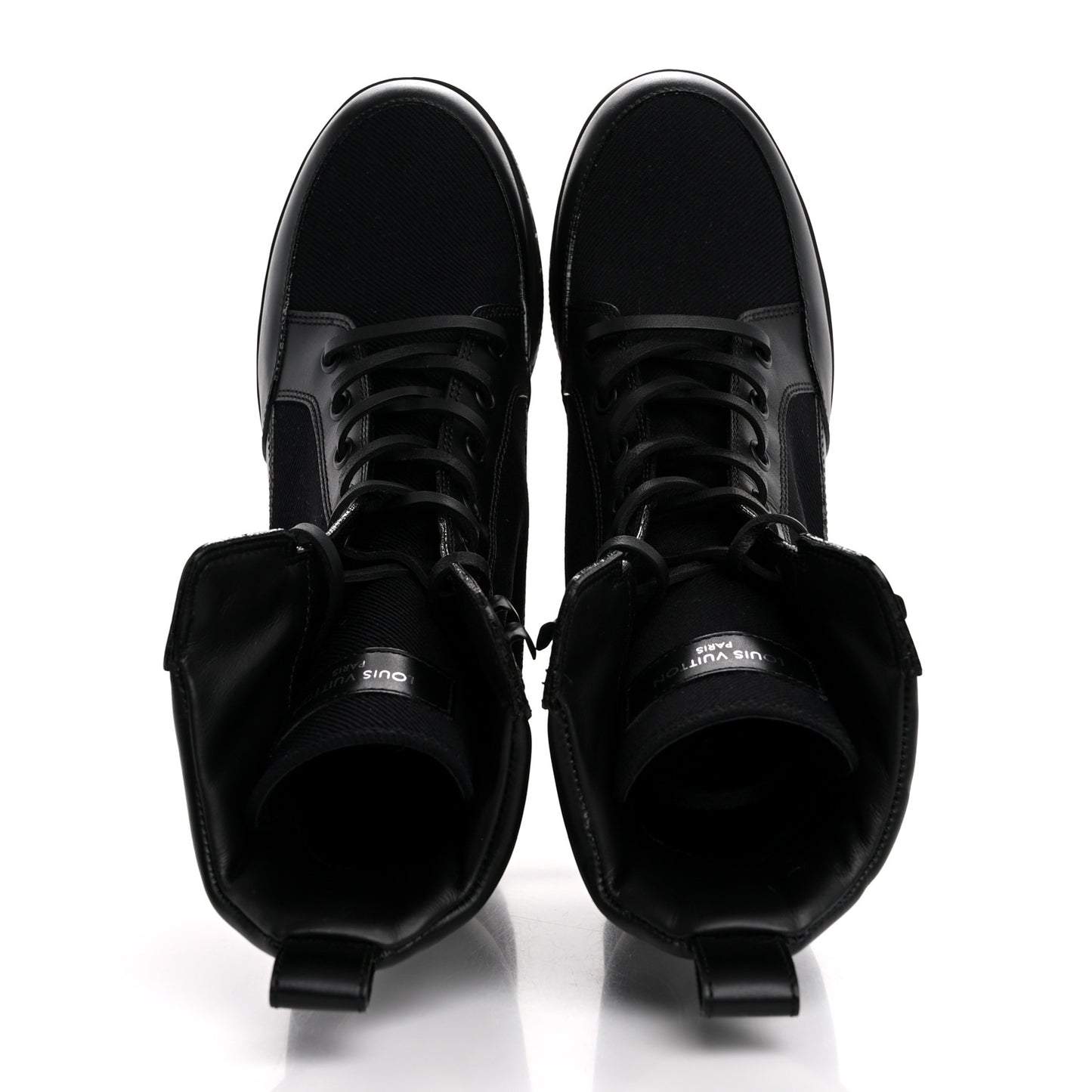 Canvas Monogram Laureate Platform Desert Boots 36 Black