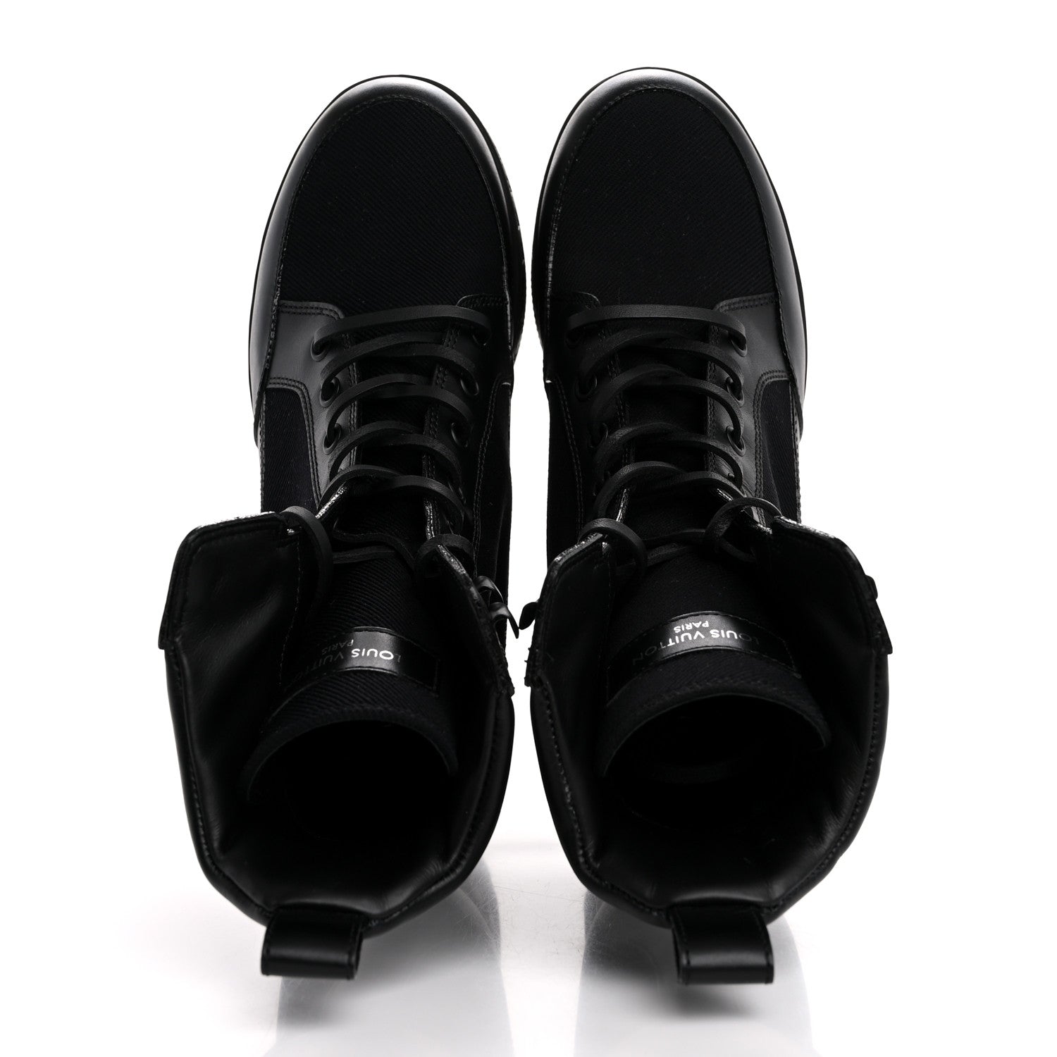 Louis Vuitton Canvas Monogram Laureate Platform Desert Boots 36 Black 2 of 10
