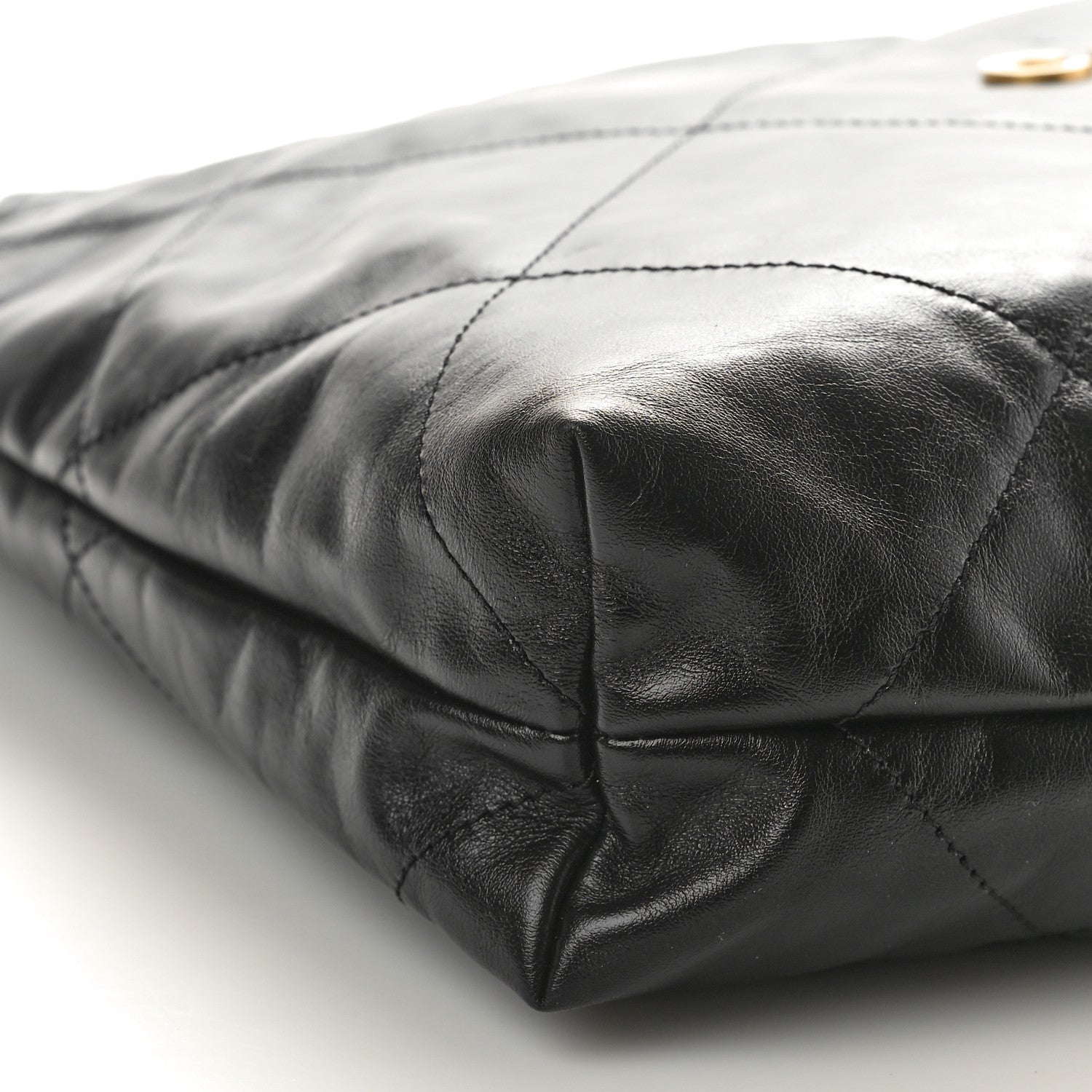 Chanel Shiny Calfskin Quilted Chanel 22 Black 10 of 11