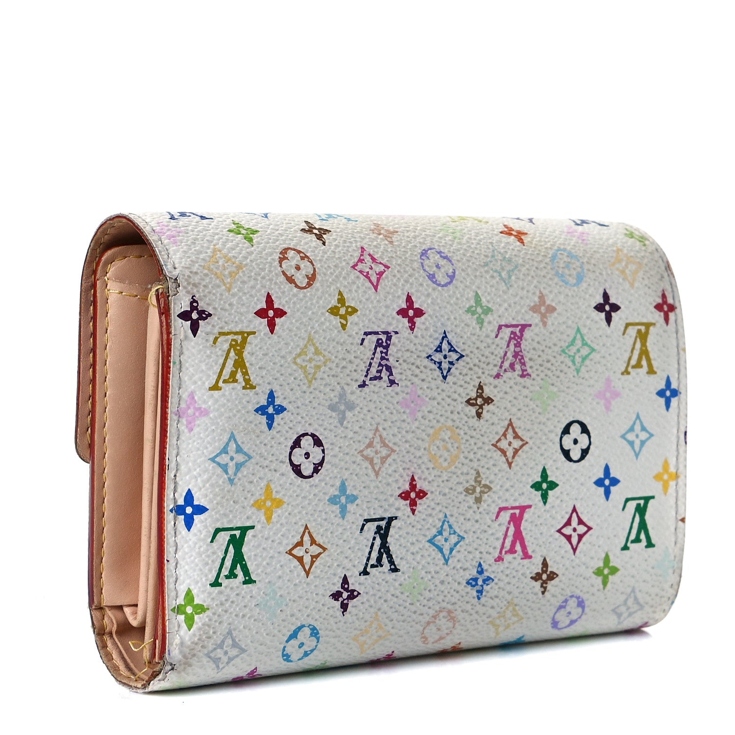 Louis Vuitton Monogram Multicolor Alexandra Wallet White 2 of 8