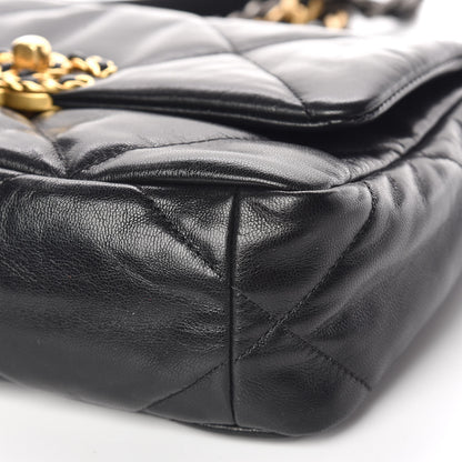 Chanel Lambskin Quilted Medium 19 Flap Black 9 of 10