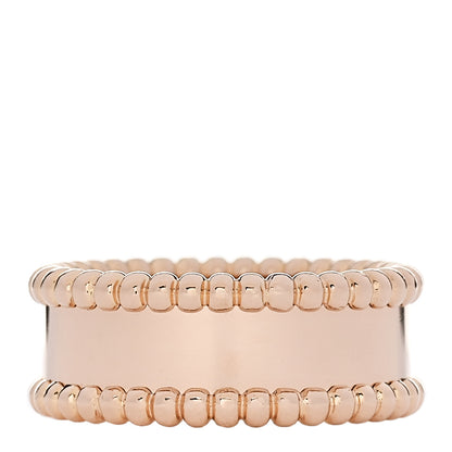 Van Cleef & Arpels 18K Rose Gold Perlee Signature Ring 52 6 3 of 5