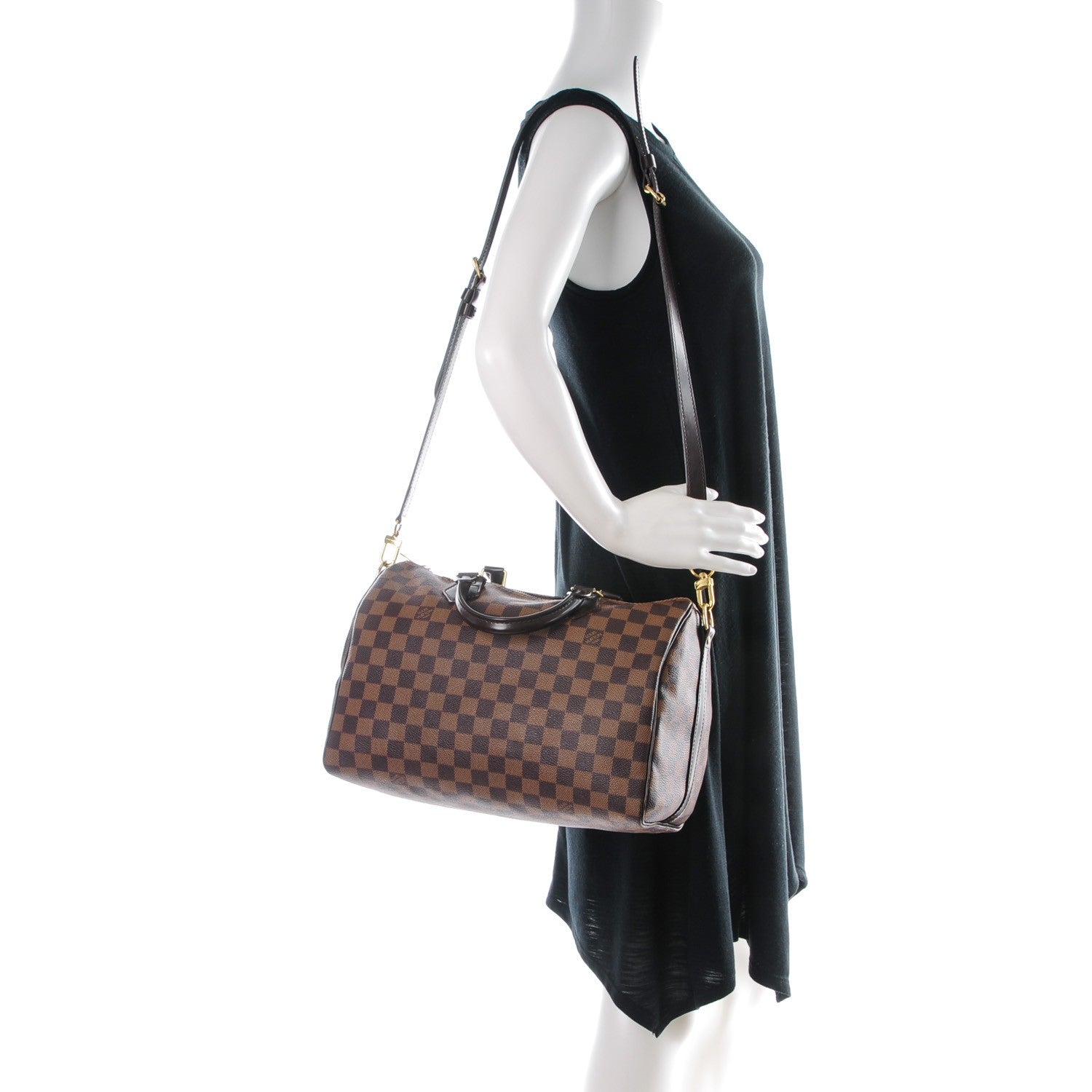 Louis Vuitton Damier Ebene Speedy Bandouliere 30 2 of 8