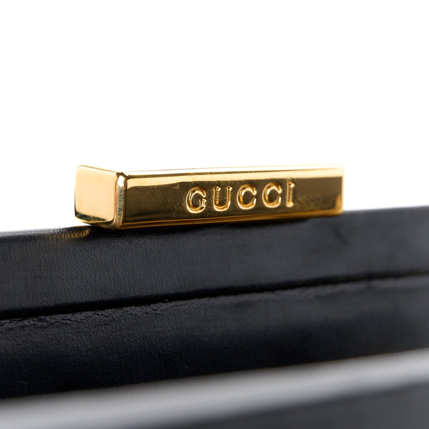 Gucci Calf Hair Top Handle Frame Bag Black White 8 of 13