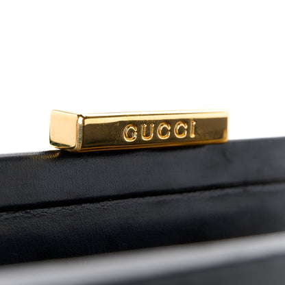 Gucci Calf Hair Top Handle Frame Bag Black White 8 of 13