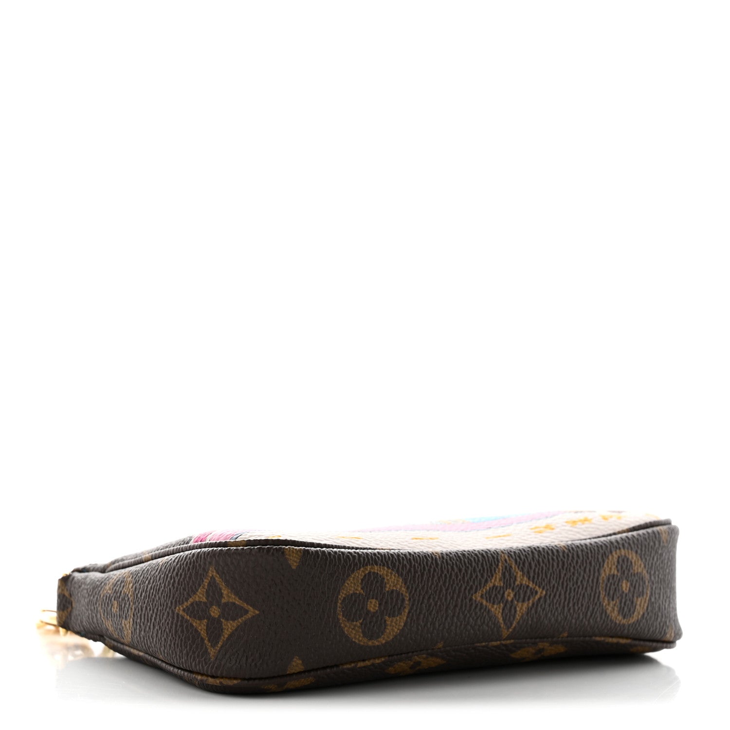 Louis Vuitton Monogram 2022 Christmas Animation Toyko Mini Pochette Accessories Blue 4 of 7