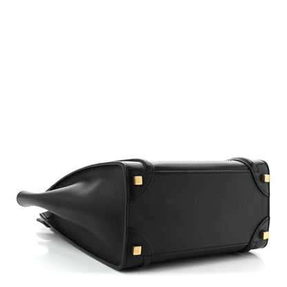 Celine Smooth Calfskin Micro Luggage Black 4 of 10