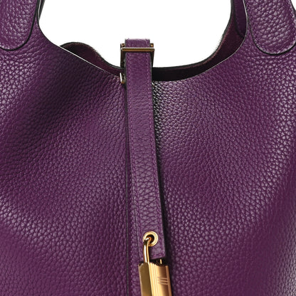 Hermes Taurillon Maurice Picotin Lock 22 MM Anemone 8 of 10