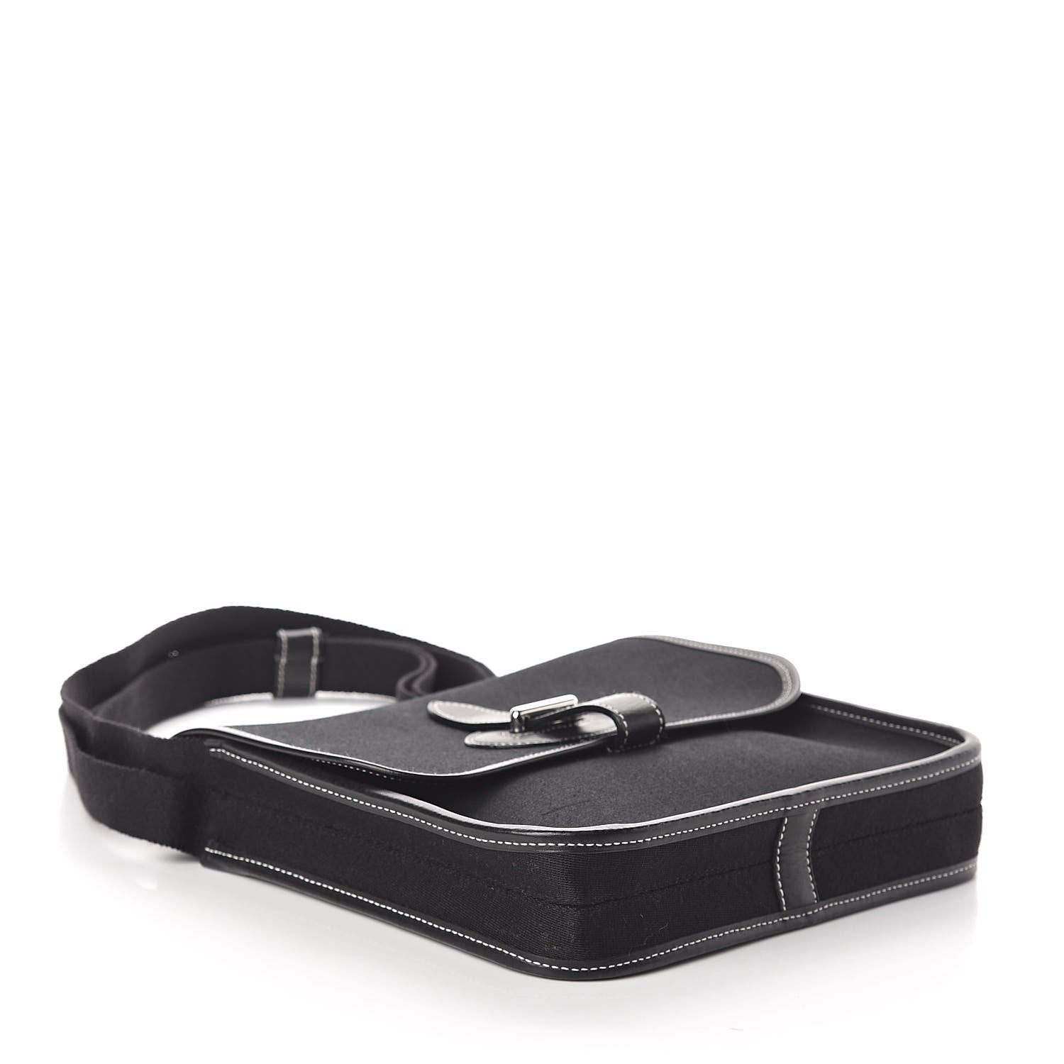 Hermes Toile Officier Mini Buenaventura Messenger Black 4 of 10