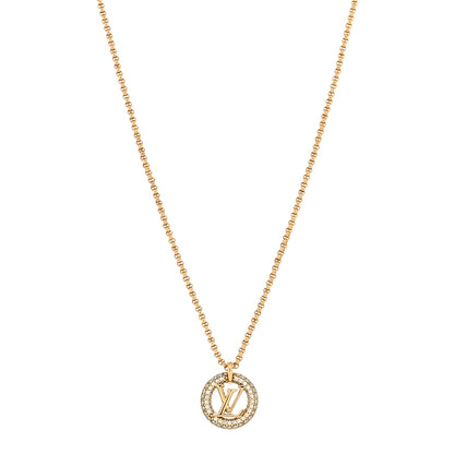 Louis Vuitton Metal Crystal Louise By Night Necklace 1 of 5
