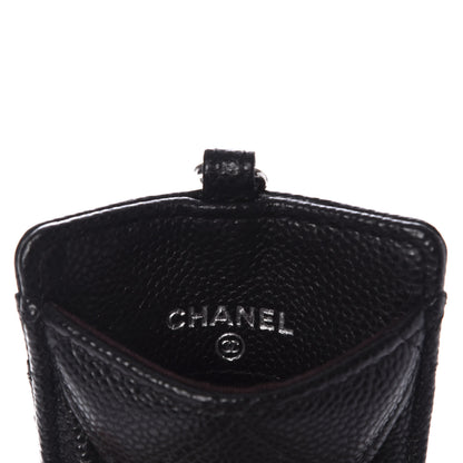Chanel Caviar Quilted Card Holder On Chain Black 6 of 8